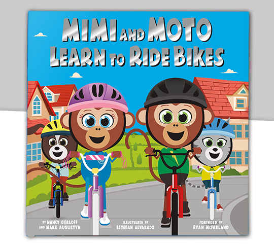 Mimi and Moto Learn to Ride Bikes