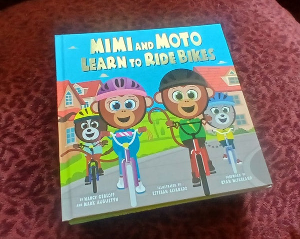 Mimi and Moto Learn to Ride Bikes