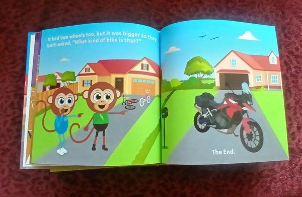 Mimi and Moto Learn to Ride Bikes