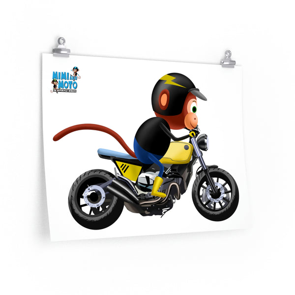 Mimi and Moto Caferacer Poster (Moto)