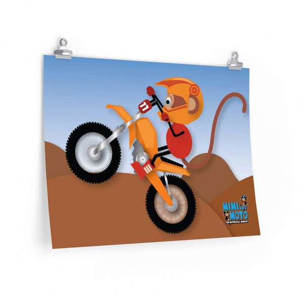 Mimi and Moto Dirtbike Poster (Mimi)