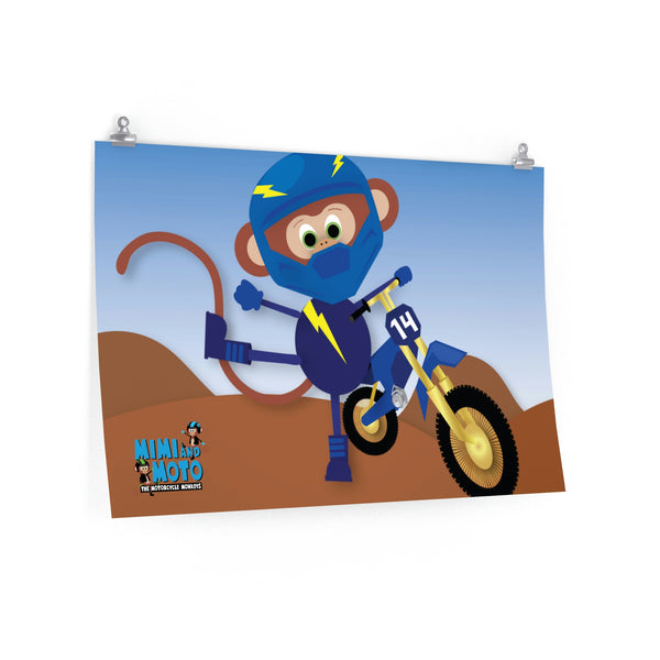 Mimi and Moto Dirtbike Poster (Moto)
