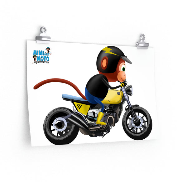 Mimi and Moto Caferacer Poster (Moto)